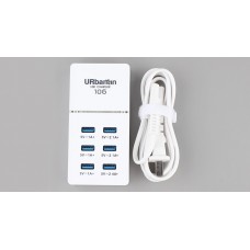 Urbantin 1500W 6-Port USB Charger Power Adapter (CN)